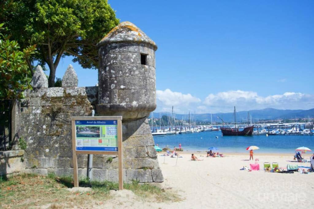 Precioso Apartamento En Baiona Zona Centro Kültér fotó
